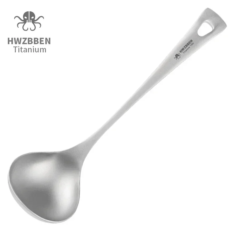 Outdoor Camping Dining Set - HWZBBEN-Colheres De Sopa De Titânio Com