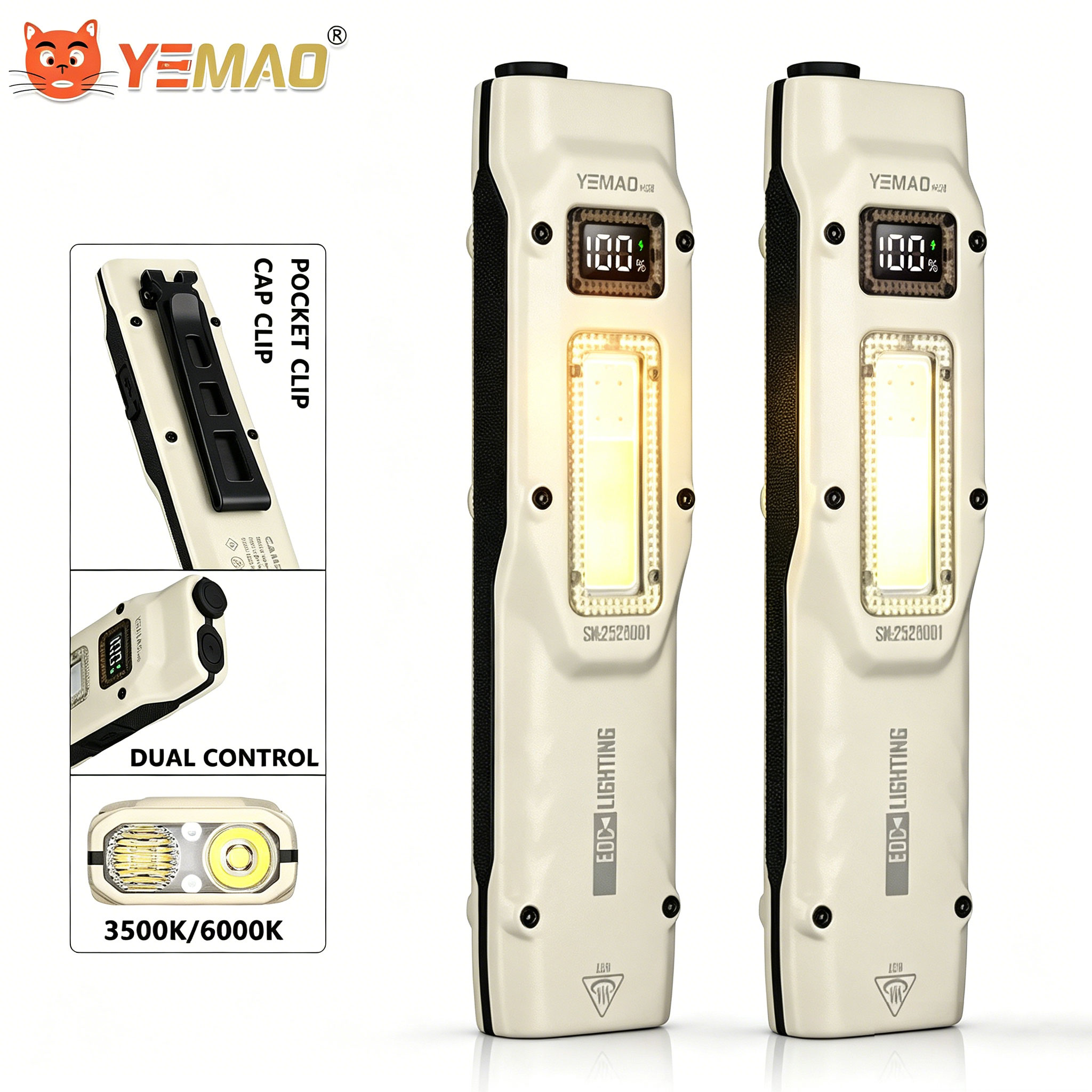 Outdoor Camping Decor - 880LM portátil YEMAO M28 Ultra-fino lanterna