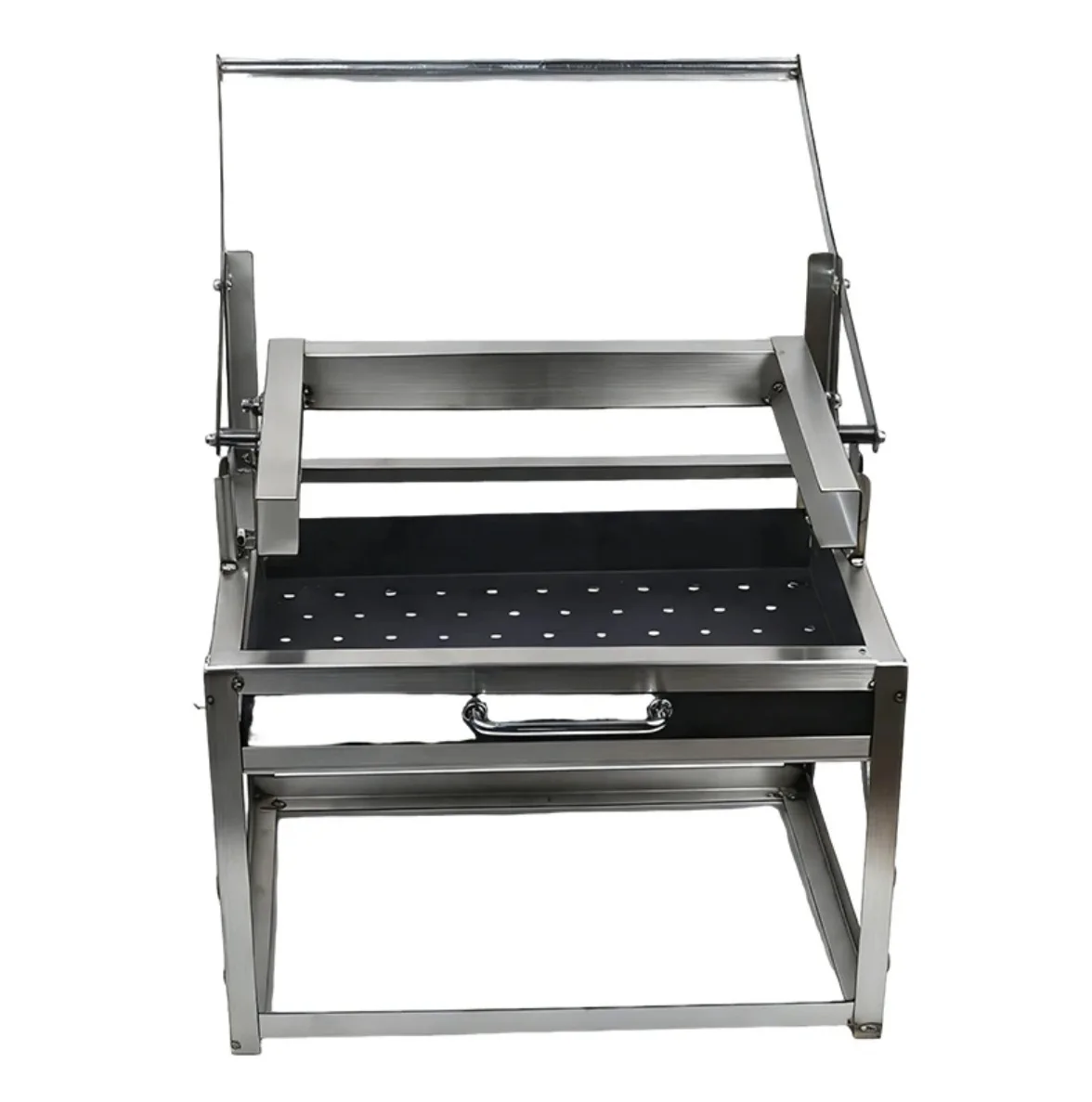 Outdoor Camping Grill - Churrasqueira Durável com Rotação Automática, Forno