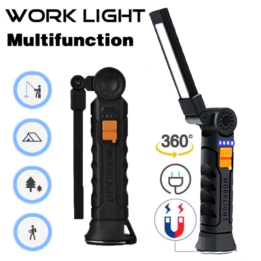 Outdoor Camping Decor - Lanterna portátil cob led recarregável usb