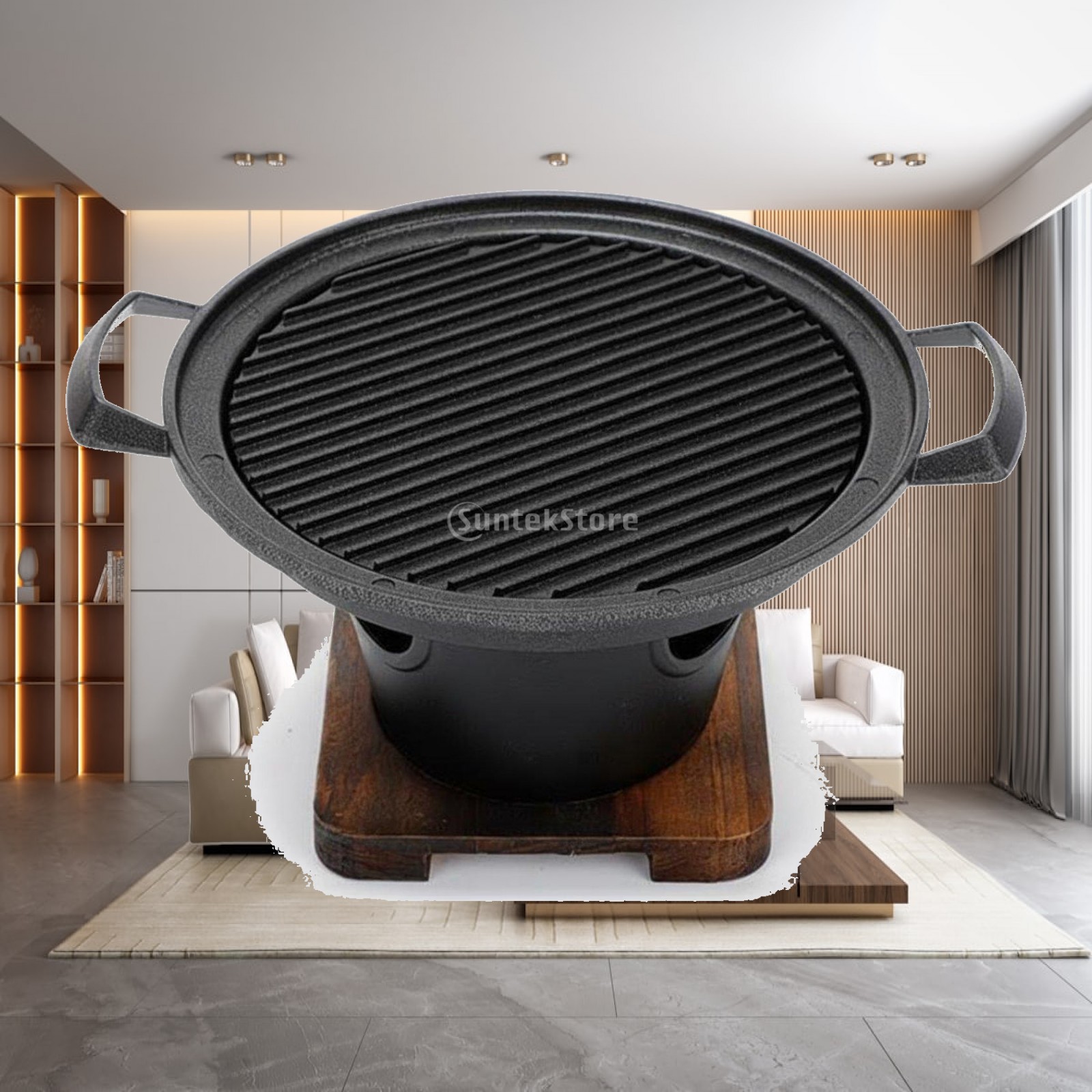 Outdoor Camping Grill - Churrasqueira Elétrica Portátil Mini para Mesa,