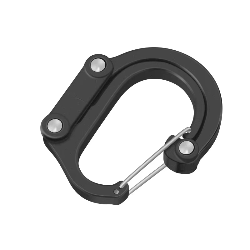 Outdoor Camping Essential Gear - Clipe Carabiner Multifuncional Rotativo, Gancho de