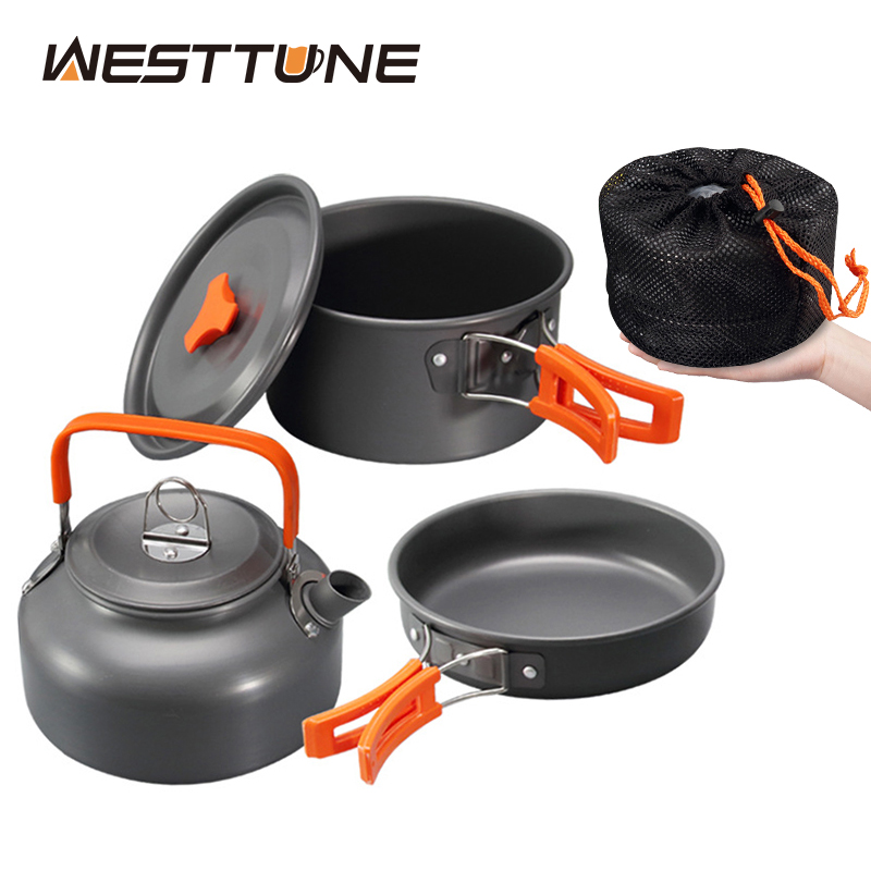 Outdoor Camping Dining Set - Westtune kit de panelas de acampamento