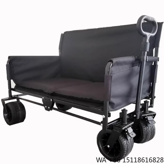 Camp Table Folding - Carrinho Dobrável Multifuncional de Metal com