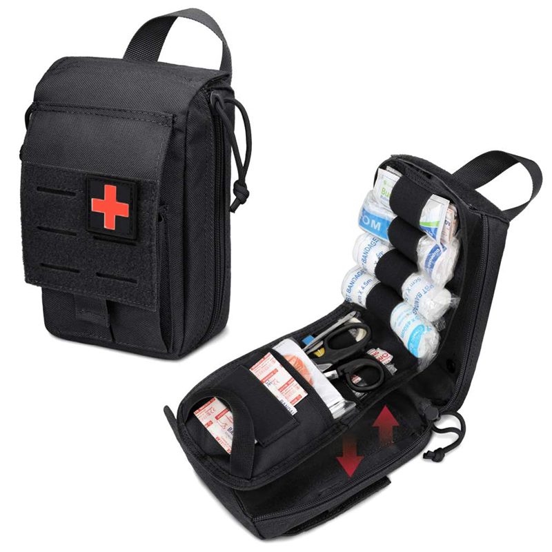 First Aid Kit Camping - Kit de primeiros socorros Tactical Molle,