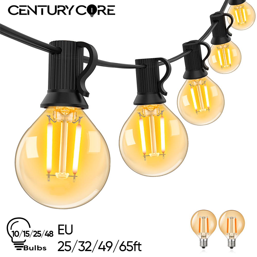 Outdoor Camping Lights String - Vintage led g40 rua guirlanda 220v