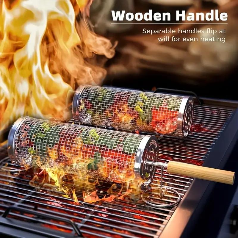 Outdoor Camping Grill - Cesto de Grelha para Churrasco em