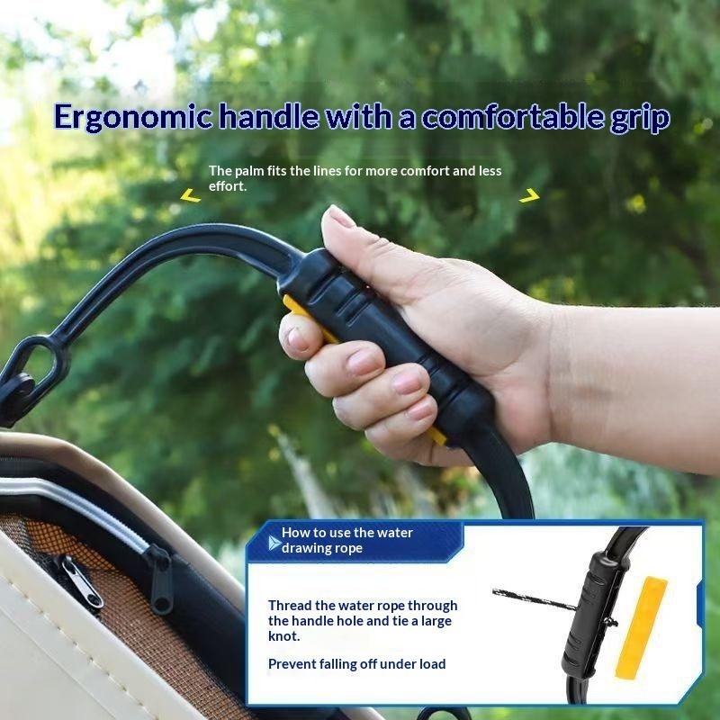 Outdoor Camping Essential Gear - Balde de Pesca Dobrável à Prova