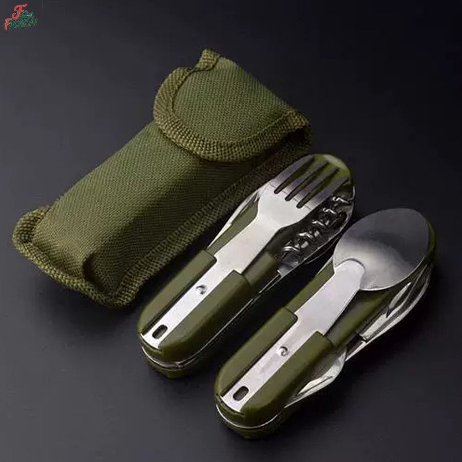 Outdoor Camping Essential Gear - Conjunto de Utensílios de Viagem 5