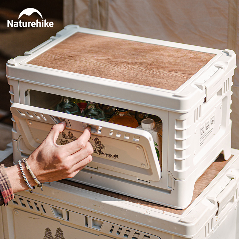 Outdoor Camping Table With Storage - Naturehike-Folding Storage Box para Camping, grande