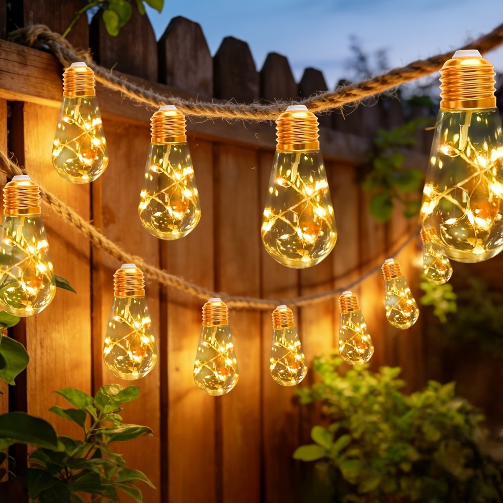 Outdoor Camping Lights String - Corda de Luz Solar Externa 10/20