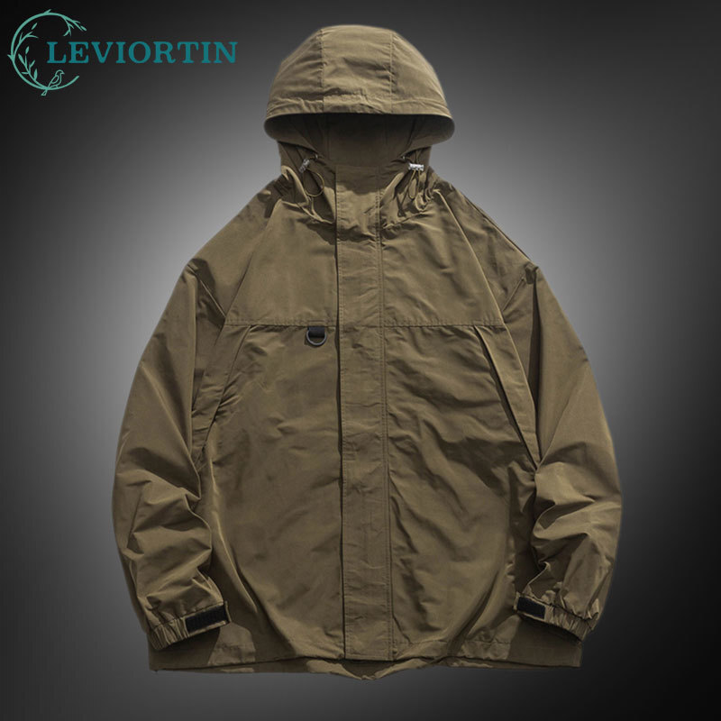 Japanese Outdoor Camping - Jaqueta de trabalho masculina com capuz