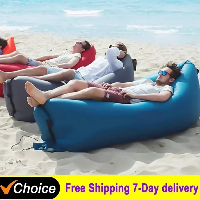 Bed Outdoor Camping - Sofá Inflável Portátil para Exterior, Assento