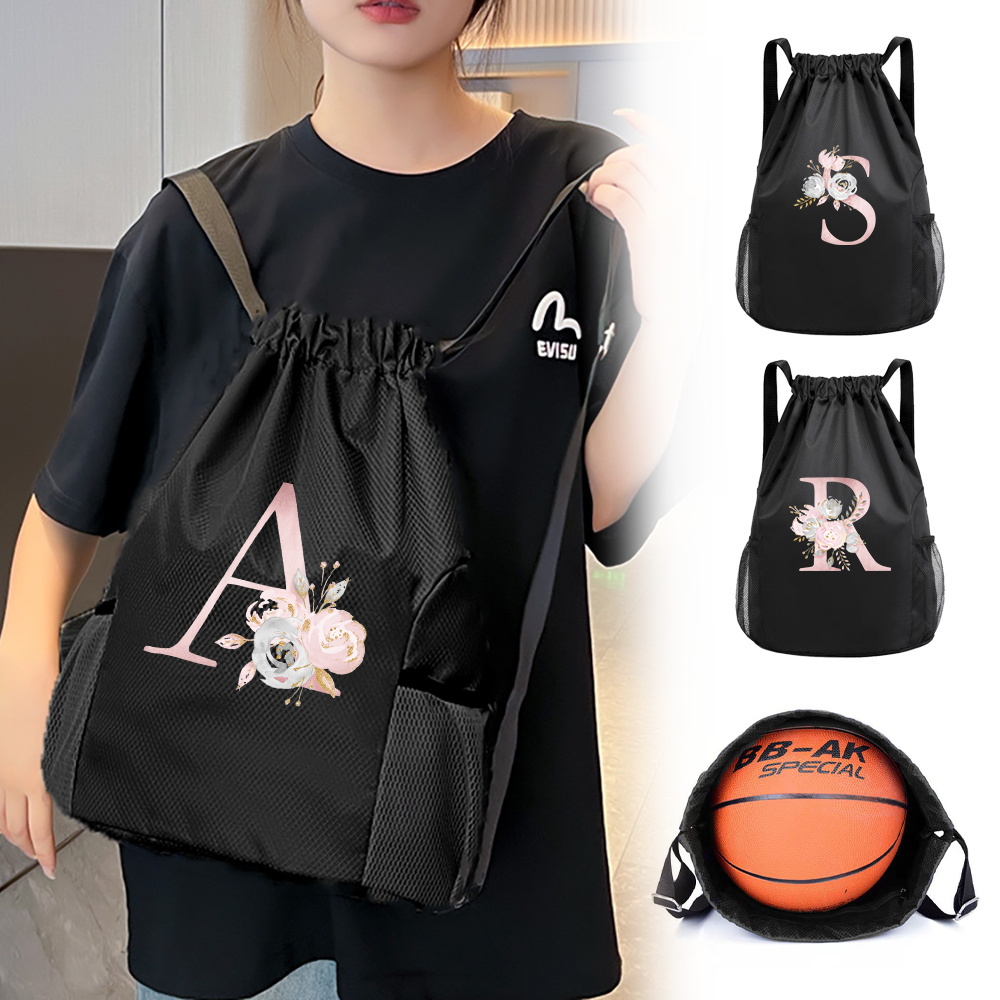 Dry Bag Waterproof - Bolsa preta com cordão, mochila de