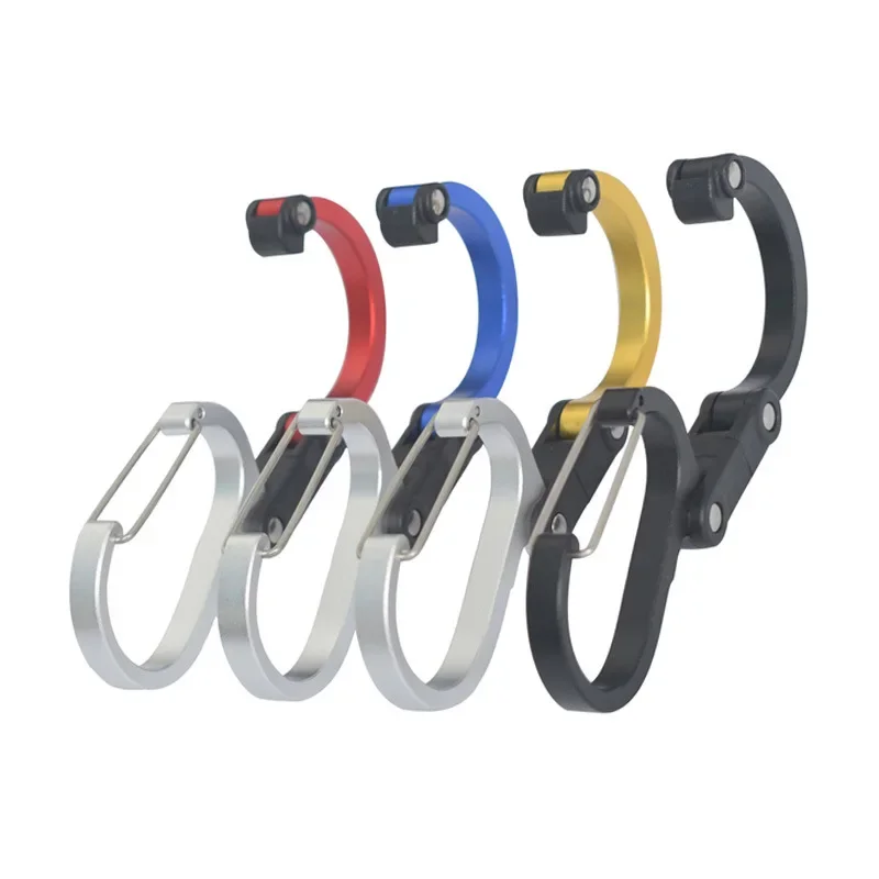 Outdoor Camping Essential Gear - Mosquetão híbrido multifuncional com clipe de