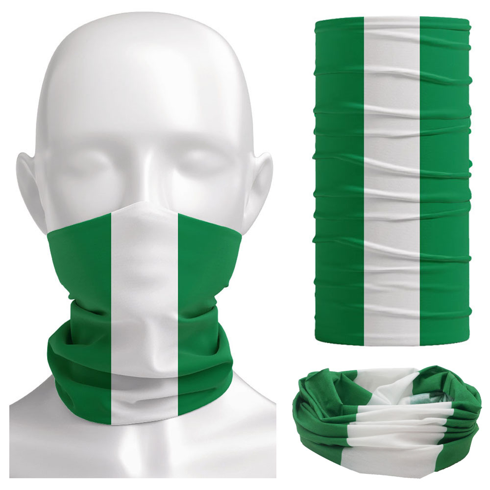 Outdoor Camping Essential Gear - Bandanna da bandeira da Nigéria feminina