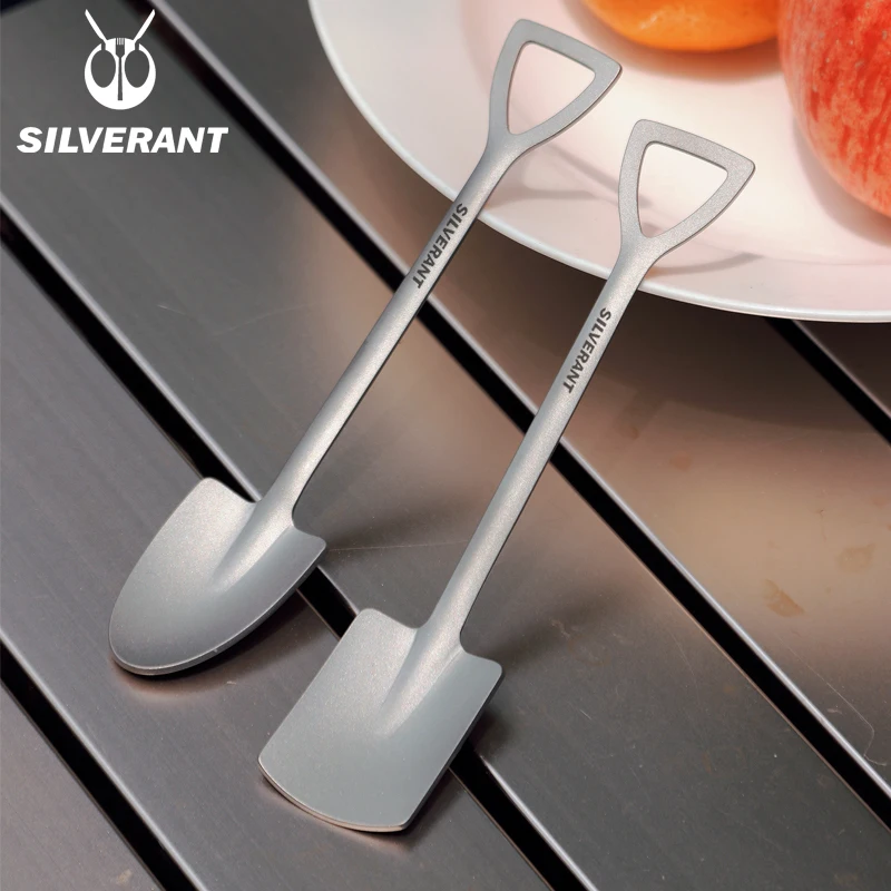Outdoor Camping Dining Set - EDC titânio portátil pá forma colher,