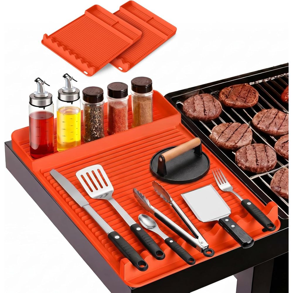 Outdoor Camping Grill - Tapete de Silicone Resistente ao Calor