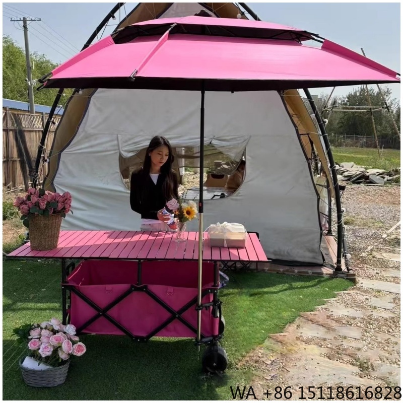 Camp Table Folding - Carrinho Dobrável de Alta Qualidade 420L