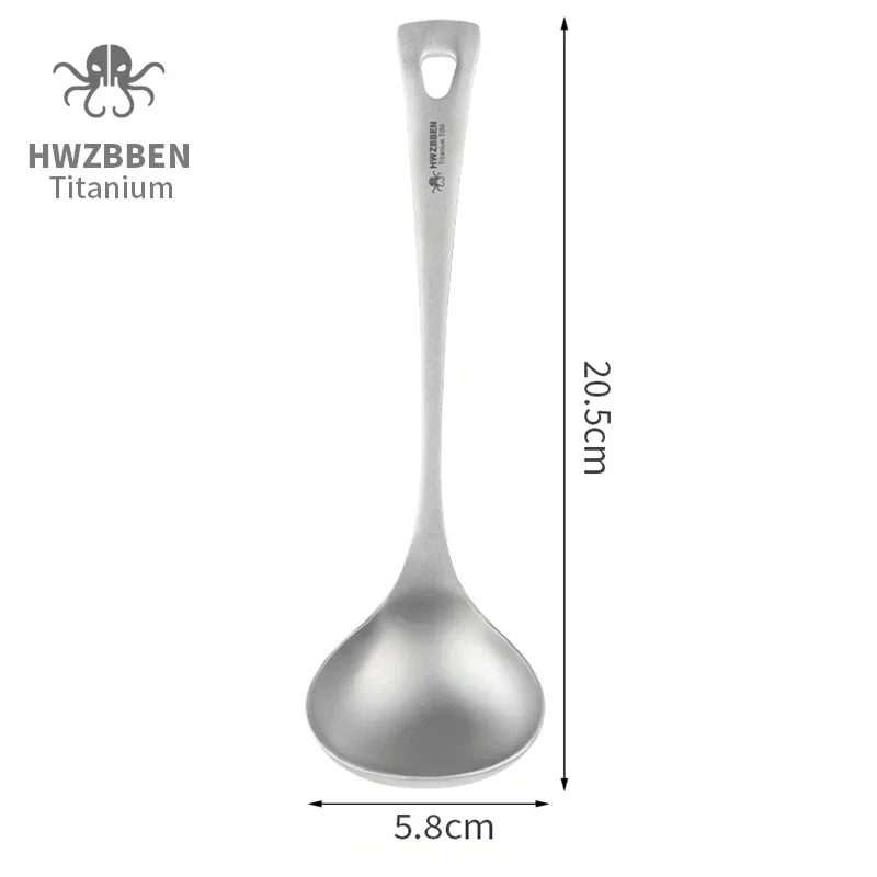 HWZBBEN-Colheres De Sopa De Ti - Outdoor Camping Dining Set avaliação e preço