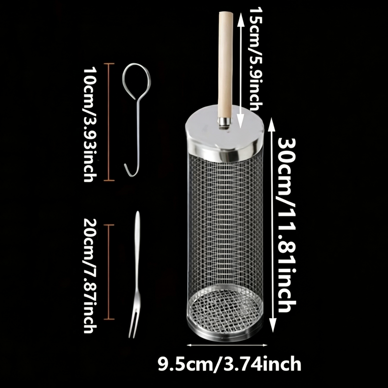 Conjunto de Cestas Redondas de - Outdoor Camping Grill avaliação e preço