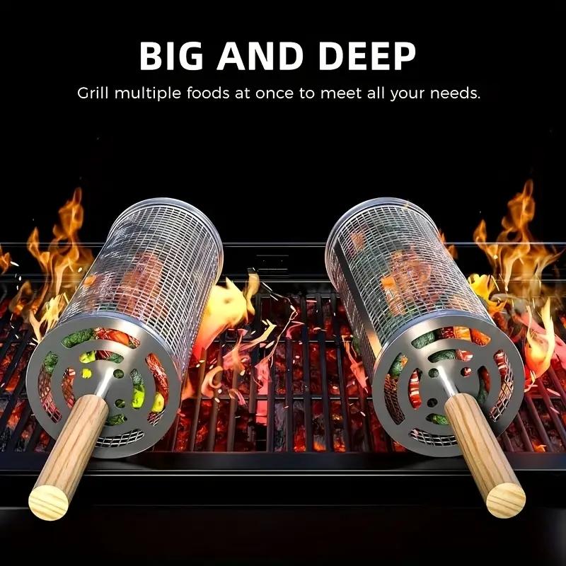 Conjunto de Cestas Redondas de - Outdoor Camping Grill avaliação e preço