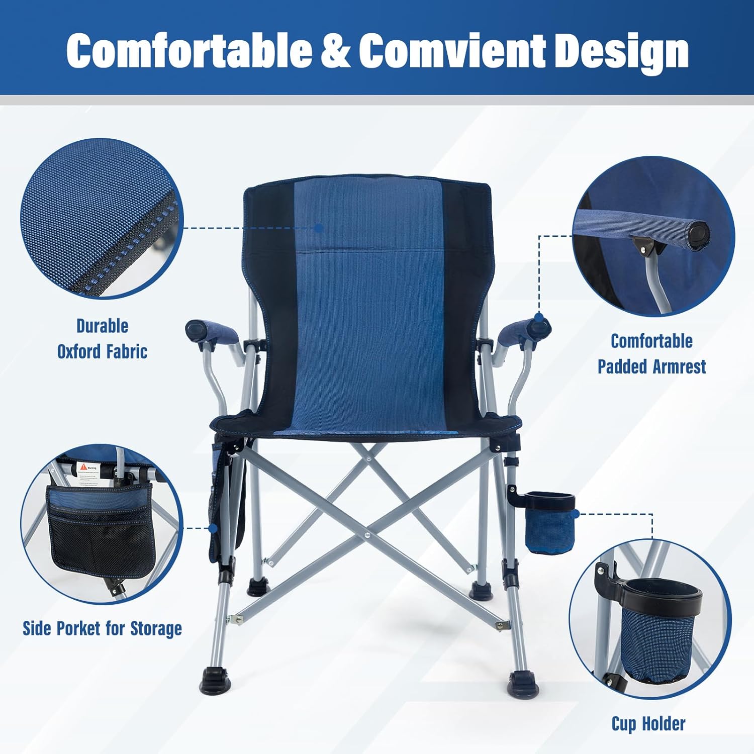 Cadeira de Camping Portátil e  - Outdoor Chair Camping avaliação e preço