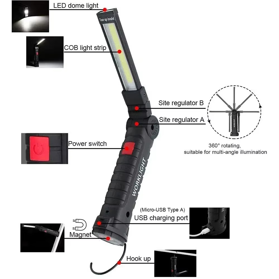 Lanterna led portátil com ganc - Outdoor Camping Decor avaliação e preço
