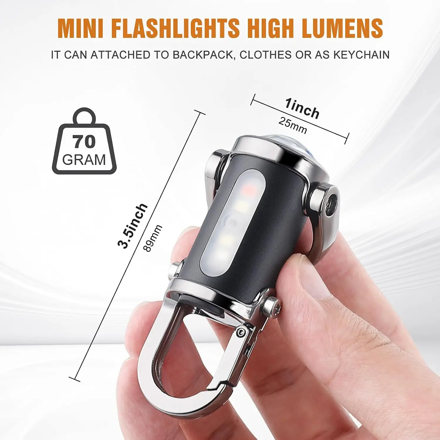 Mini chaveiro lanterna recarre - Outdoor Camping Decor avaliação e preço