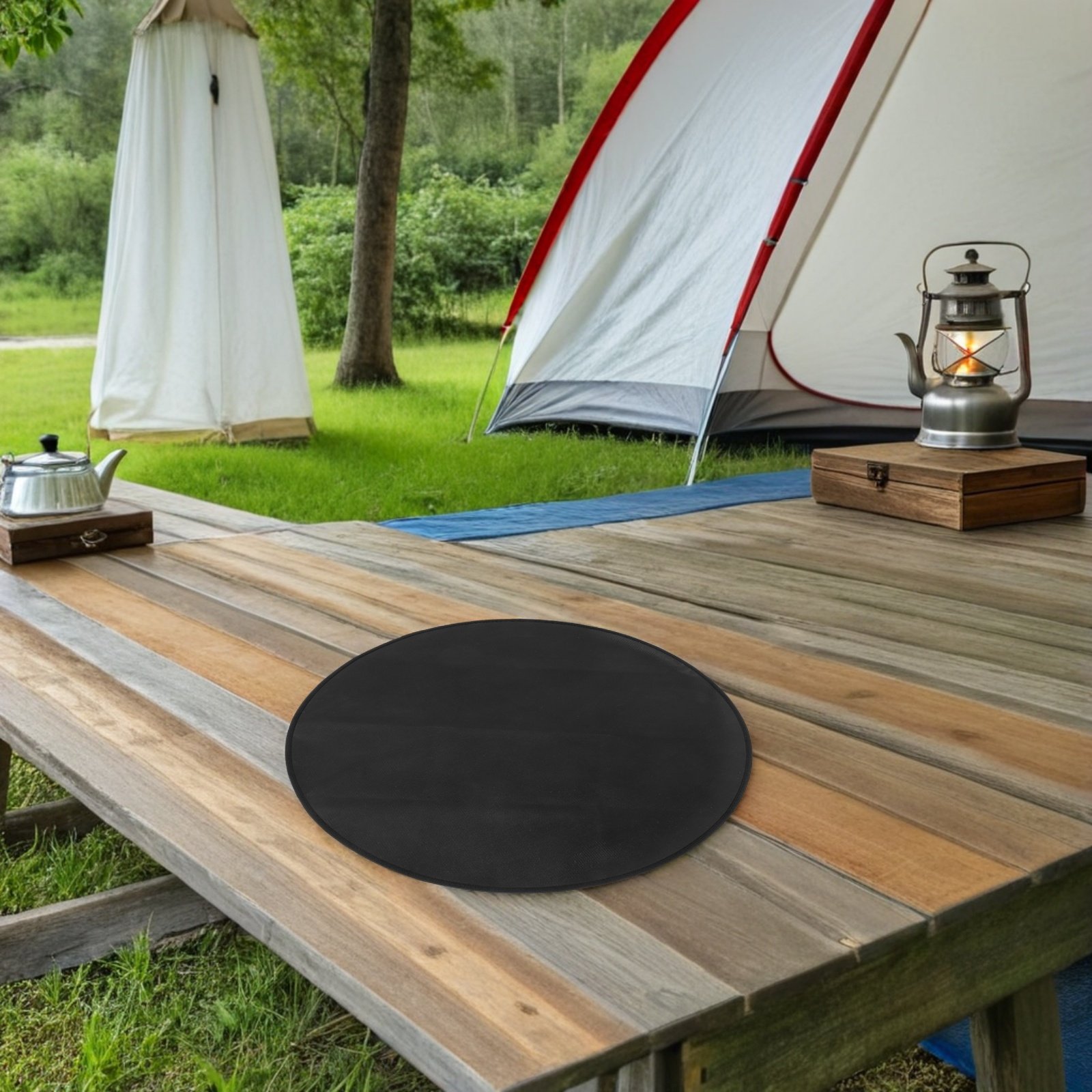 Tapete Redondo à Prova de Fogo - Outdoor Camping Grill avaliação e preço