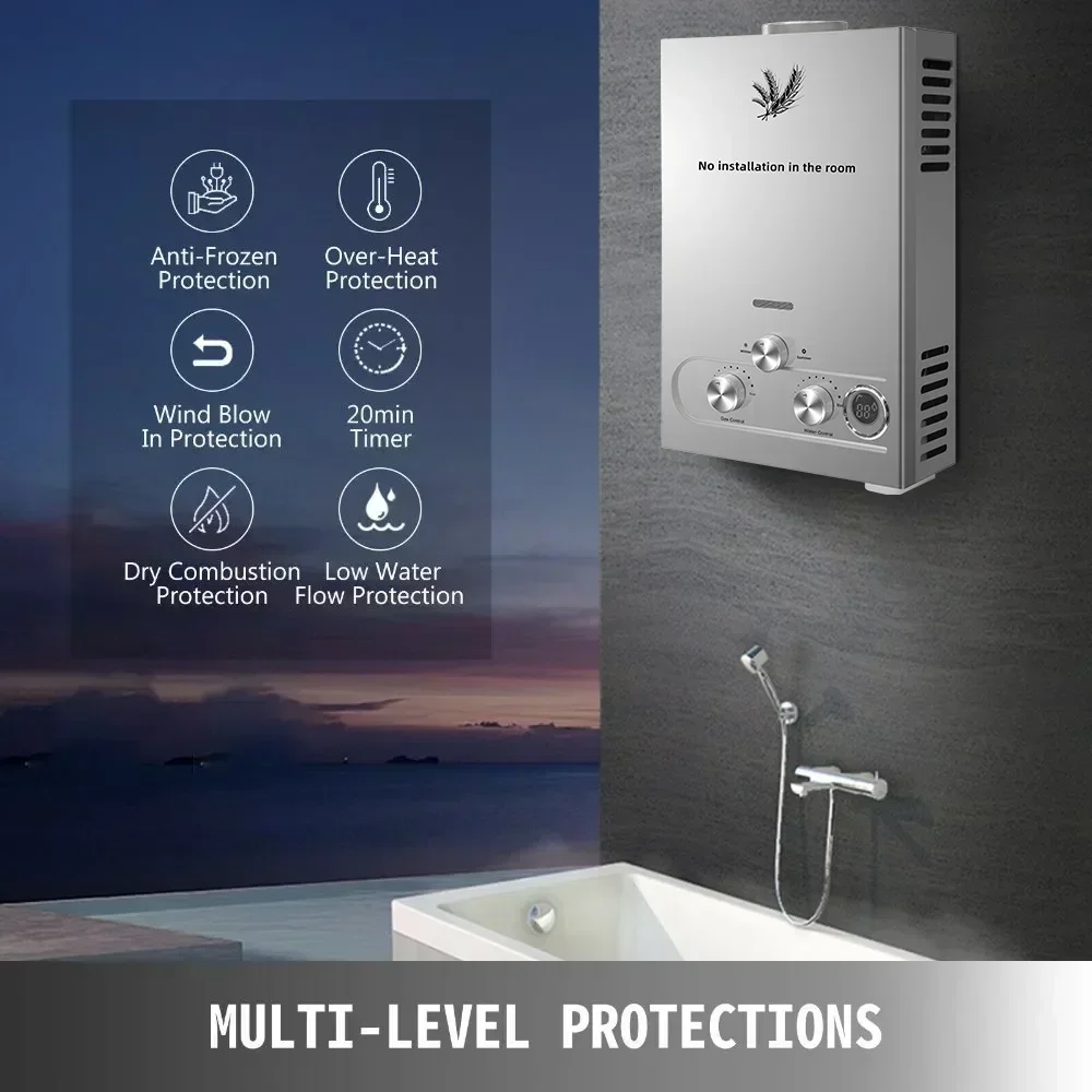Sihao 12l 16l 18l gpm lpg gás  - Outdoor Camping Bathroom avaliação e preço