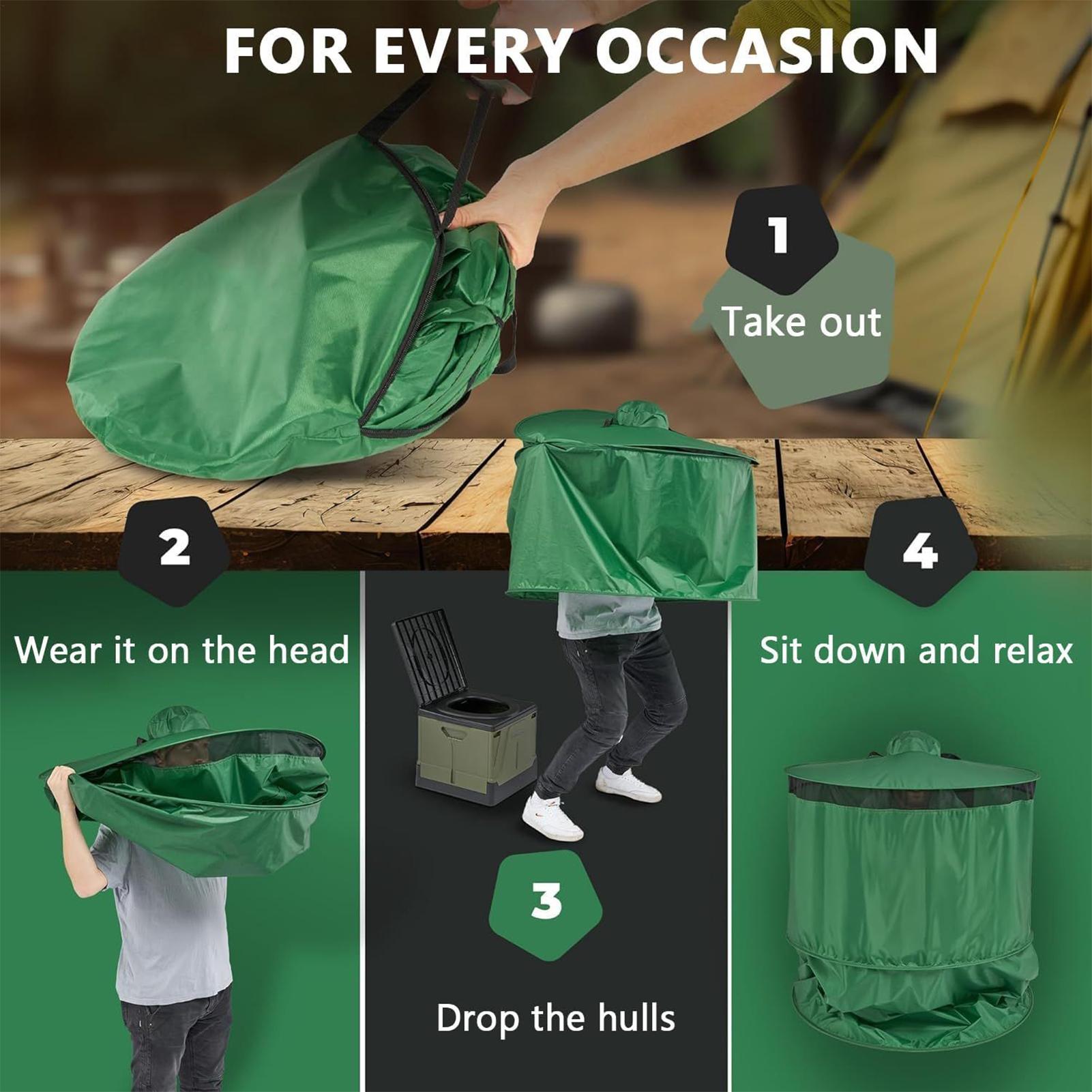 Tenda de Banheiro para Camping - Outdoor Camping Toilet Tent avaliação e preço