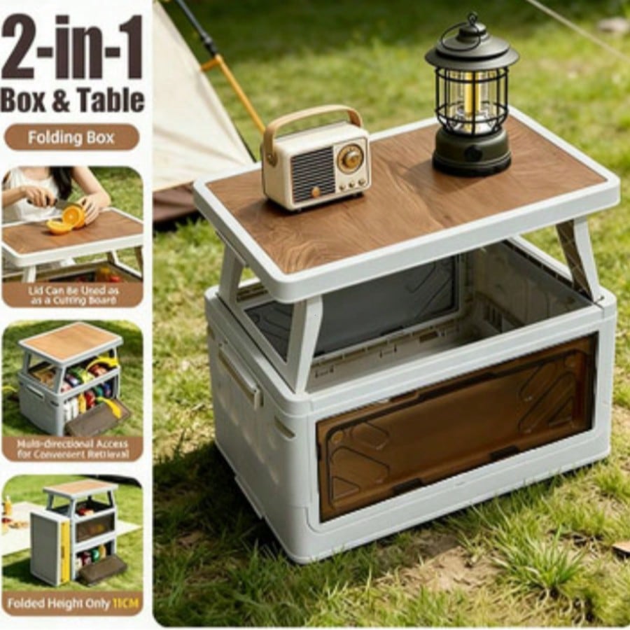 Caixa de Armazenamento Multifu - Outdoor Camping Table With Storage avaliação e preço