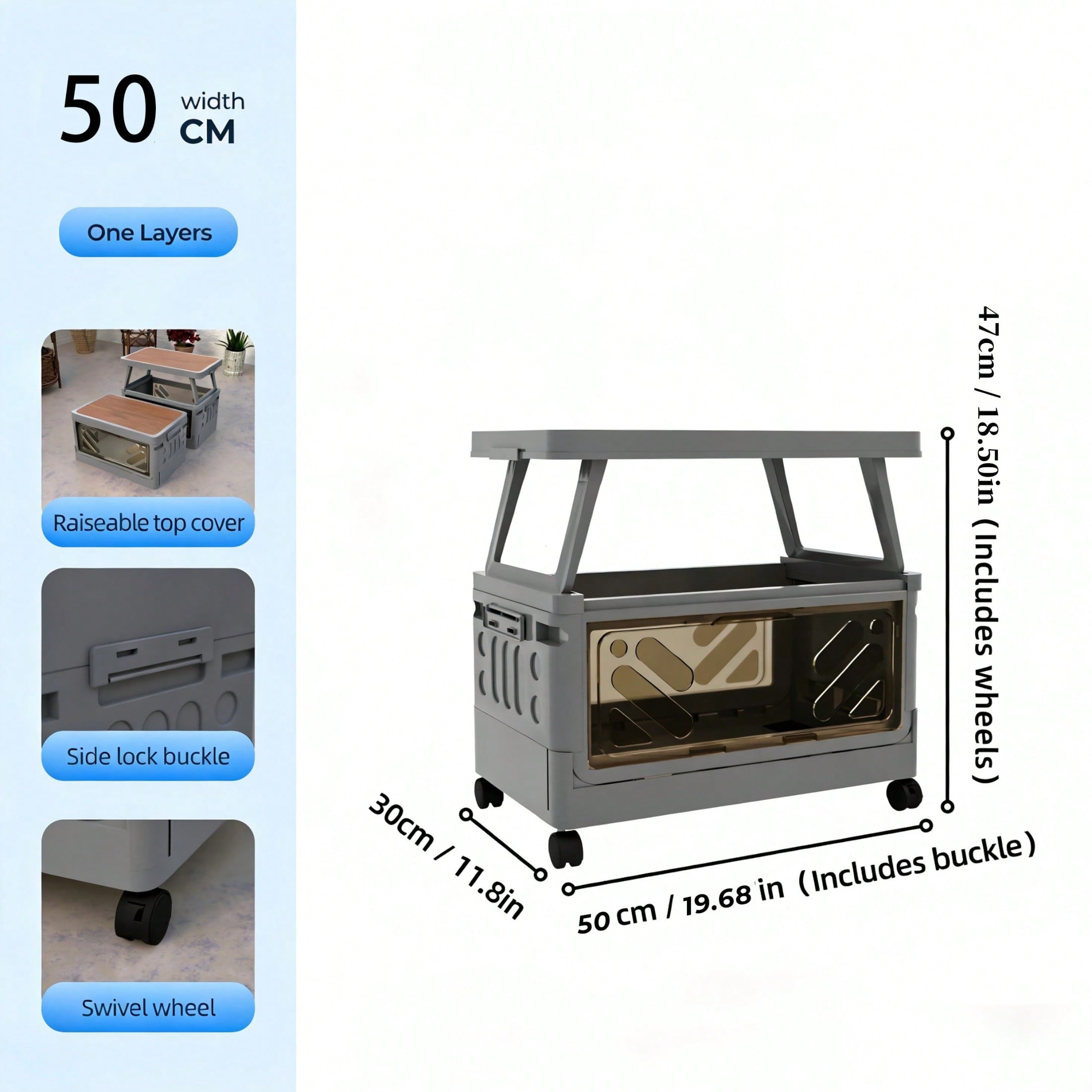 Caixa de Armazenamento Multifu - Outdoor Camping Table With Storage avaliação e preço