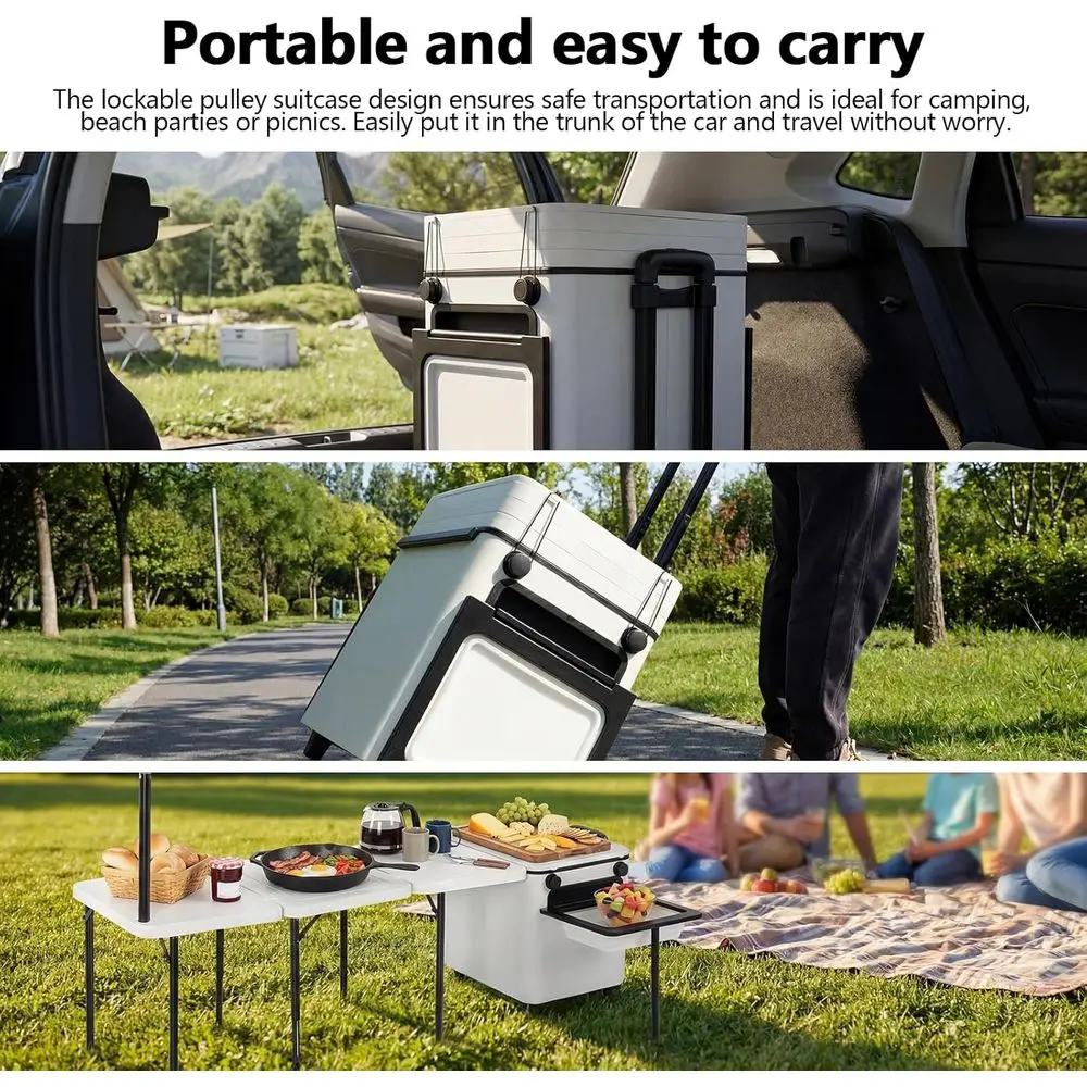 Mesa de Cozinha Portátil e Dob - Outdoor Camping Table With Storage avaliação e preço