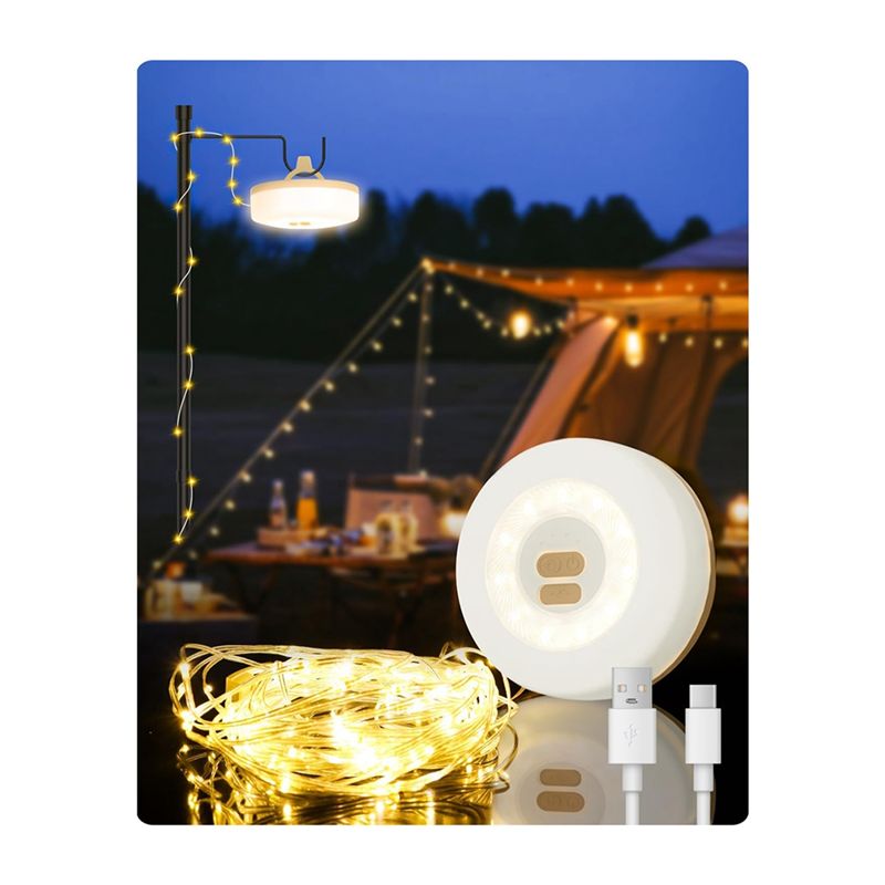 Lanterna de Camping A36T-2-em- - Outdoor Camping Lights String avaliação e preço