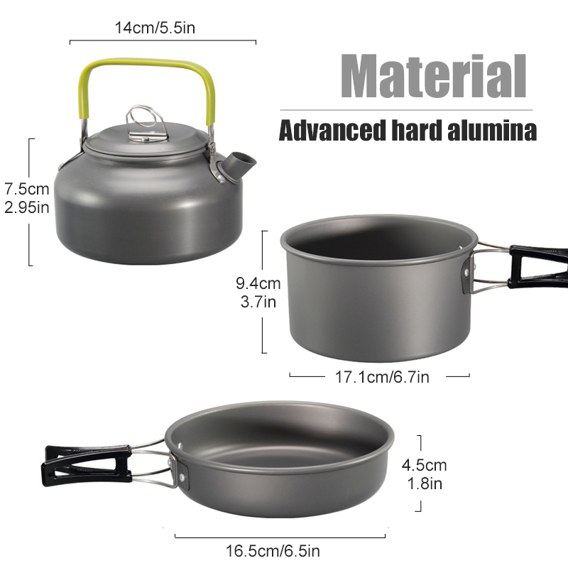 Westtune kit de panelas de aca - Outdoor Camping Dining Set avaliação e preço