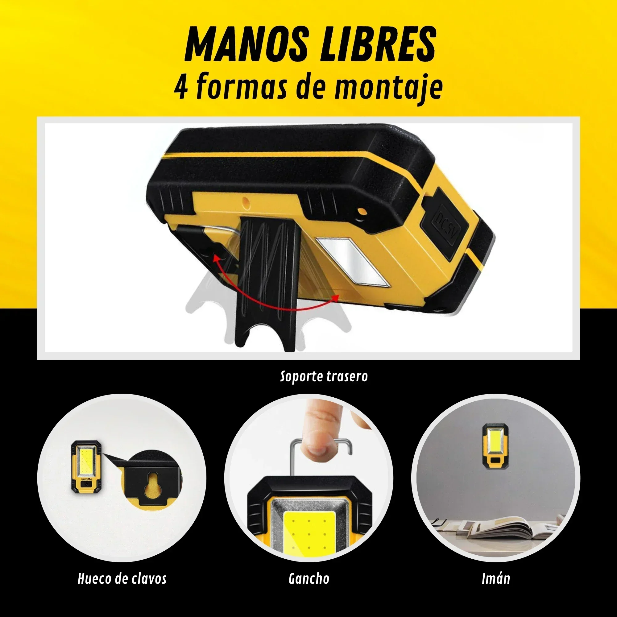 Lanterna de Trabalho Recarregá - Outdoor Camping Decor avaliação e preço