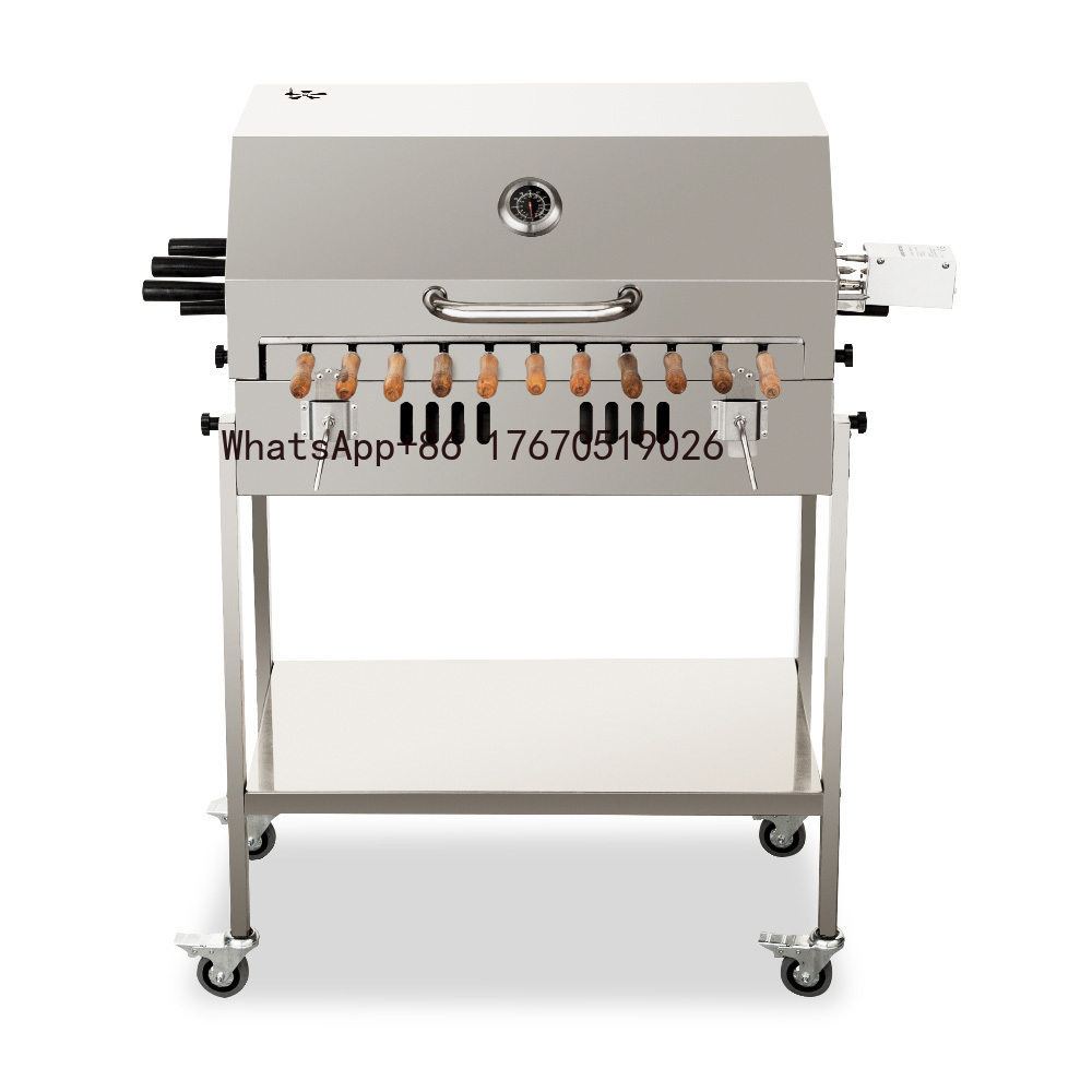 Churrasqueira Rotativa Moderna - Outdoor Camping Grill avaliação e preço