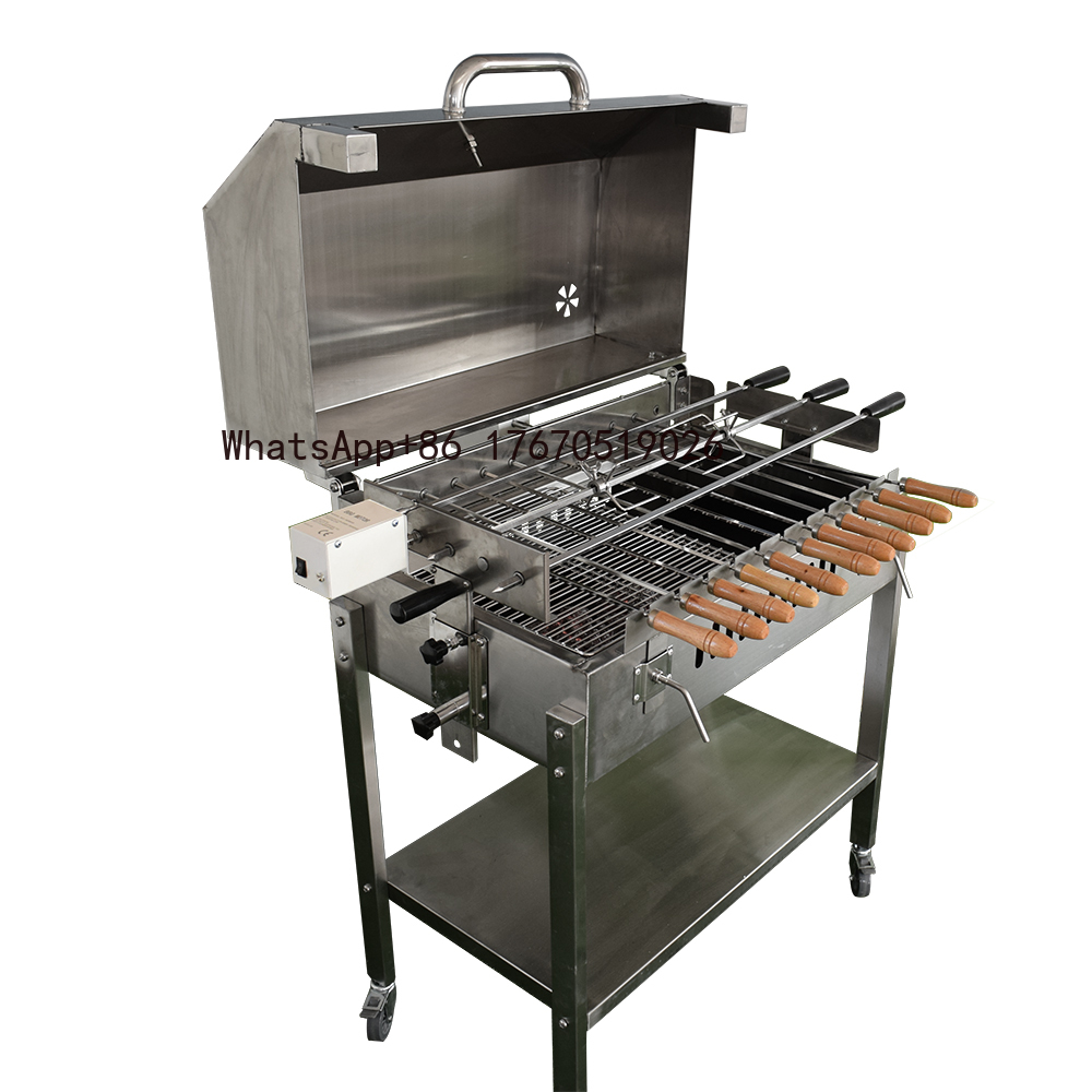 Churrasqueira Rotativa Moderna - Outdoor Camping Grill avaliação e preço