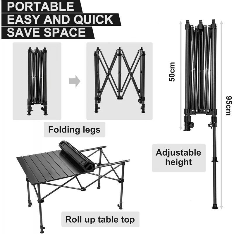 Mesa de Camping com Cesto de A - Outdoor Camping Table With Storage avaliação e preço