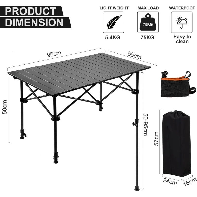 Mesa de Camping com Cesto de A - Outdoor Camping Table With Storage avaliação e preço