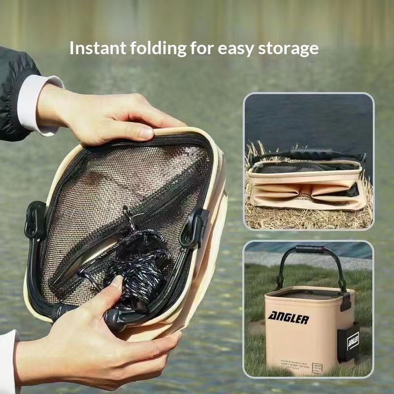 Balde de Pesca Dobrável à Prov - Outdoor Camping Essential Gear avaliação e preço