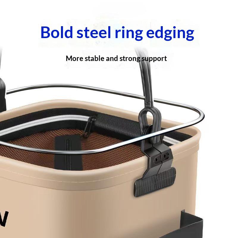 Balde de Pesca Dobrável à Prov - Outdoor Camping Essential Gear avaliação e preço