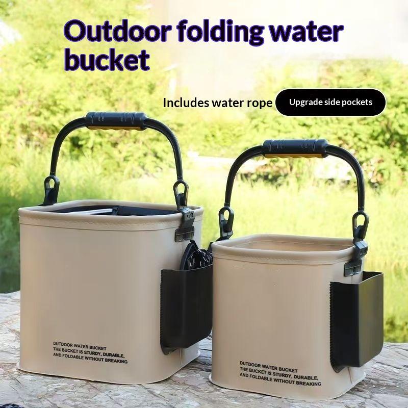 Balde de Pesca Dobrável à Prov - Outdoor Camping Essential Gear avaliação e preço