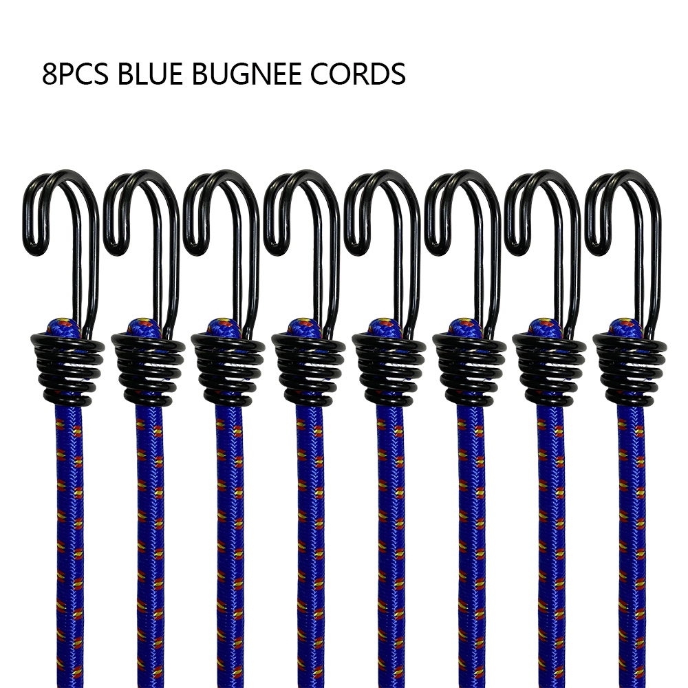 8 pçs 60cm acampamento bungee  - Outdoor Camping Extension Cord avaliação e preço
