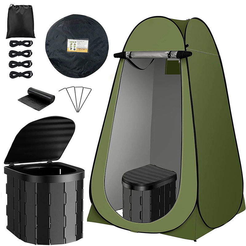 ‌ Abrigo de privacidade para b - Outdoor Camping Toilet Tent avaliação e preço