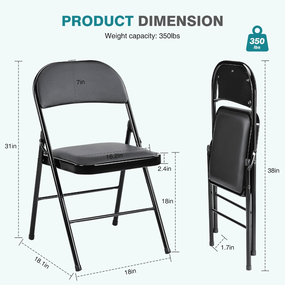 Cadeira Dobrável (Pacote com 4 - Outdoor Chair Camping avaliação e preço