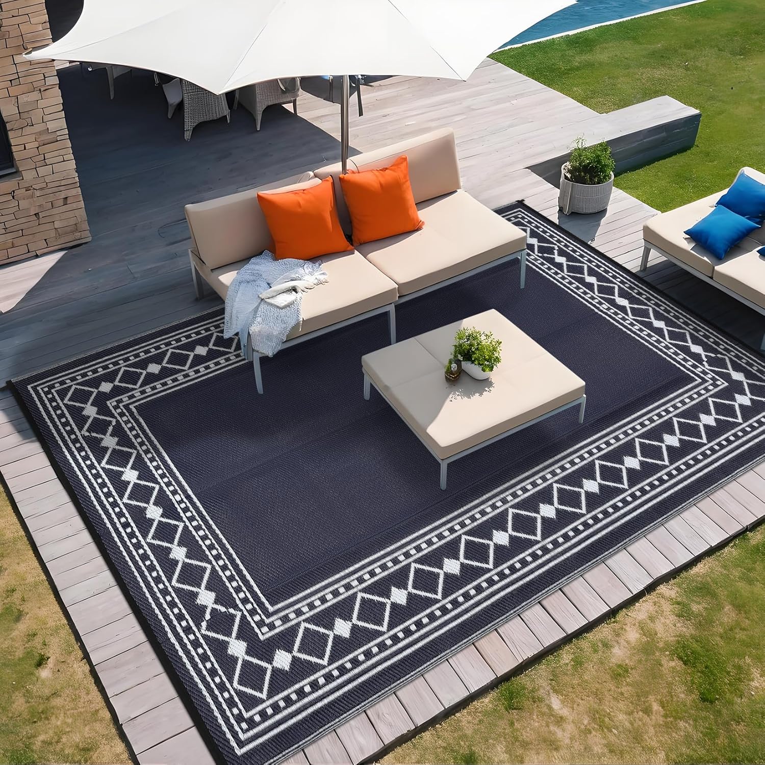Tapete Externo 9x18 – Tapete d - Outdoor Camping Rugs 9X18 avaliação e preço