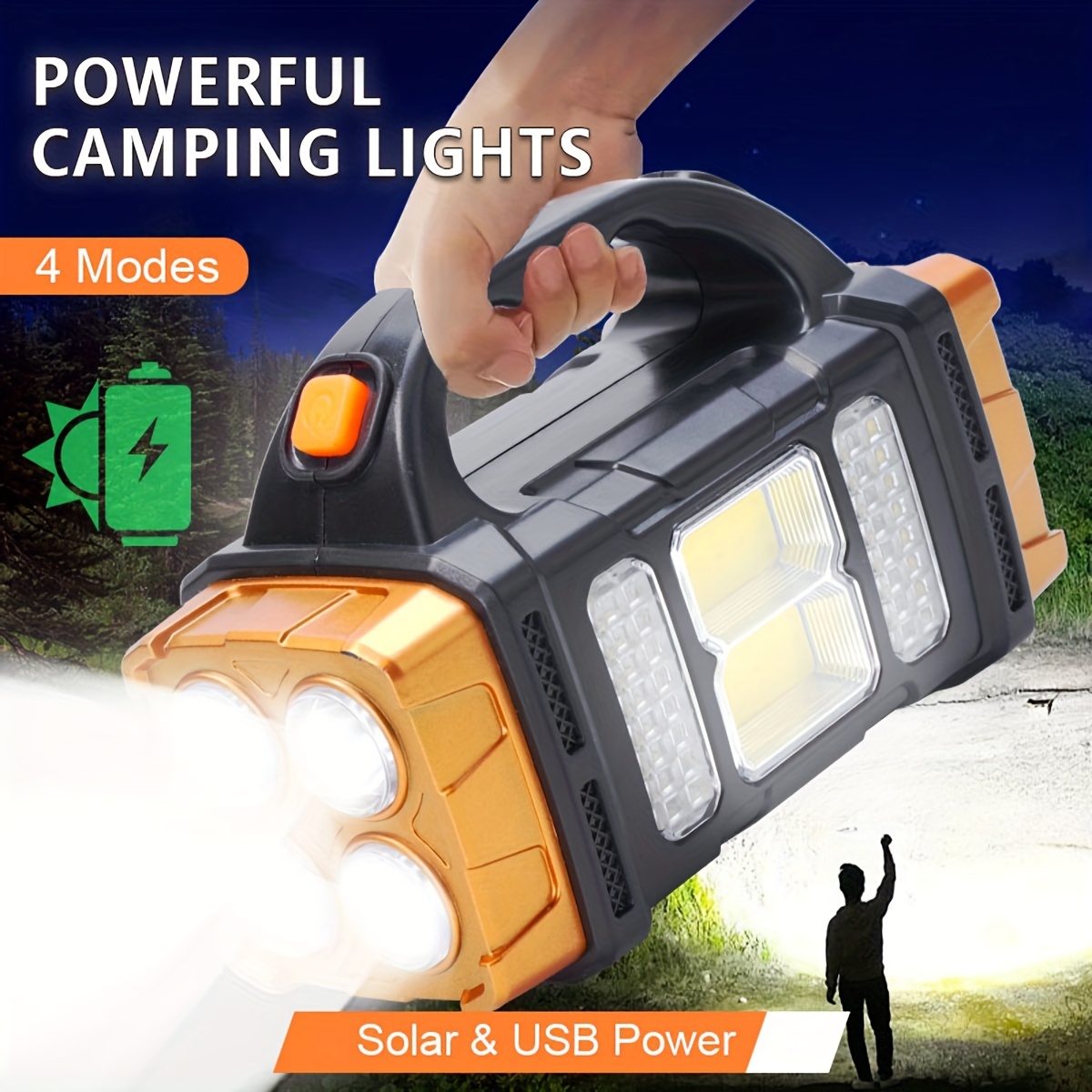 Nova Lanterna LED Solar Recarr - Outdoor Camping Decor avaliação e preço